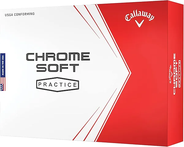 Callaway Chrome Soft Practice Golf Balls PACK OF 12 BALLS