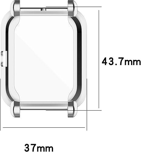 Miniatura 2 de TenCloud Fundas compatibles con Amazfit Bip U Smartwatch Hombres Mujeres Funda de reloj TPU suave a prueba de golpes cubierta protectora de pantalla