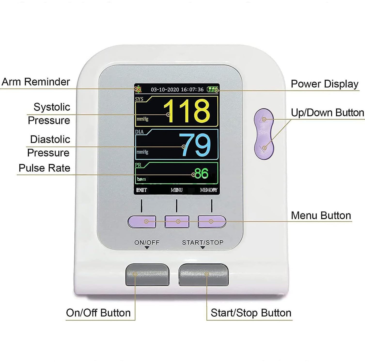 Macchina Veterinaria for la Pressione Sanguigna，Polsino per Monitor della Pressione Sanguigna A LED Veterinario， Polsini per Cani/Gatti/Animali Domestici Cura degli