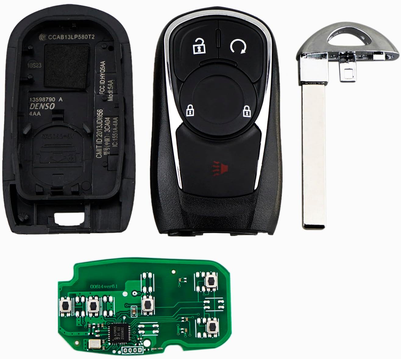 Fits for Buick Regal Encore GX 2018 2019 2020 Key Fob HYQ4EA 433MHz 4 Buttons - Image 4