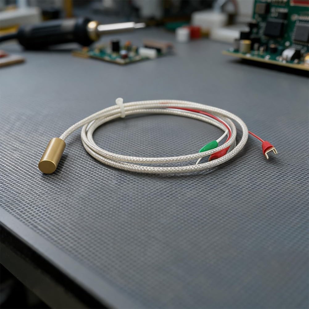 Sensor Temperatura PT100 para latón Pared Tubo 1m Sensor Temperatura