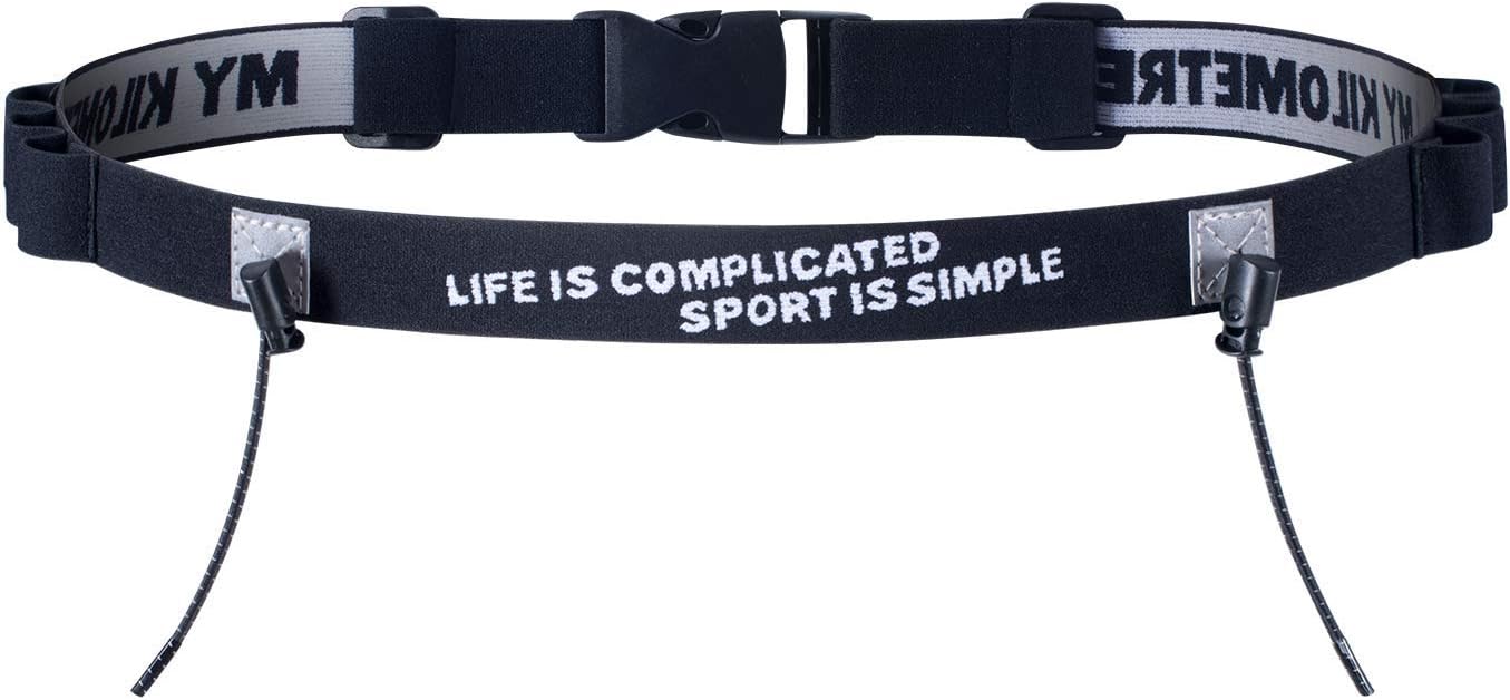 MY KILOMETRE Marathon Triathlon/Runners Running Race BIB Waist Hip Holders Number Card Belt