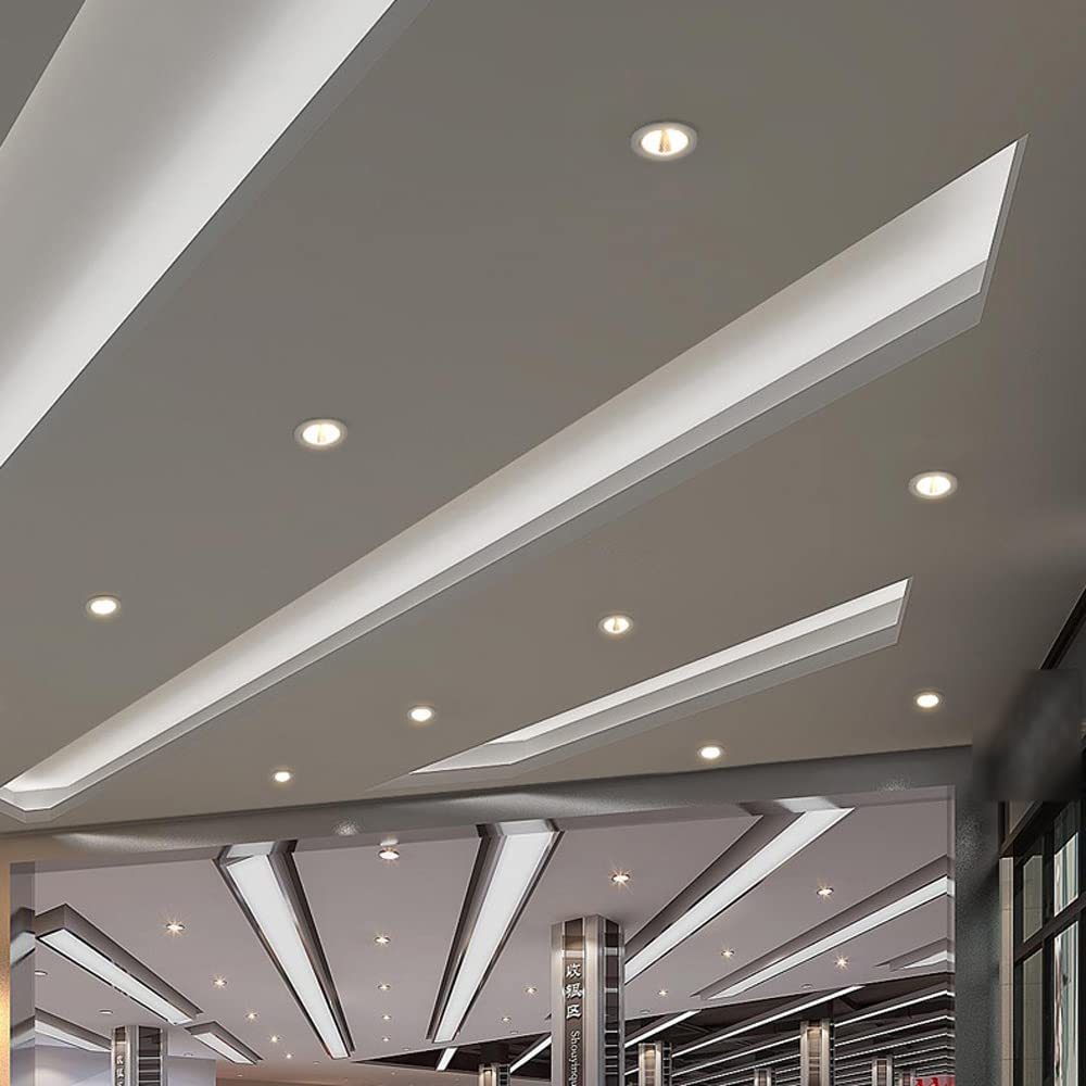 Zestaw 8 Lamp Wpuszczanych Led, Lampa Sufitowa Płaska, 2,5", 3,5", 4" 6", Ultracienka Lampa Sufitowa Do Oświetlenia High Bay, 5W-20W, Lampa Wpuszczana-15w-4000k