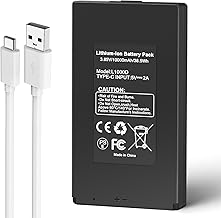 K KYUER L1000D Kamera-Akku für GardePro Trail Camera E6P E6PCF E6PMB E8P E8PMB E8PWF X60P X60PMB Hunting Cameras 3.85V 10000mAh Wiederaufladbarer Akku (Including Charging Cable)