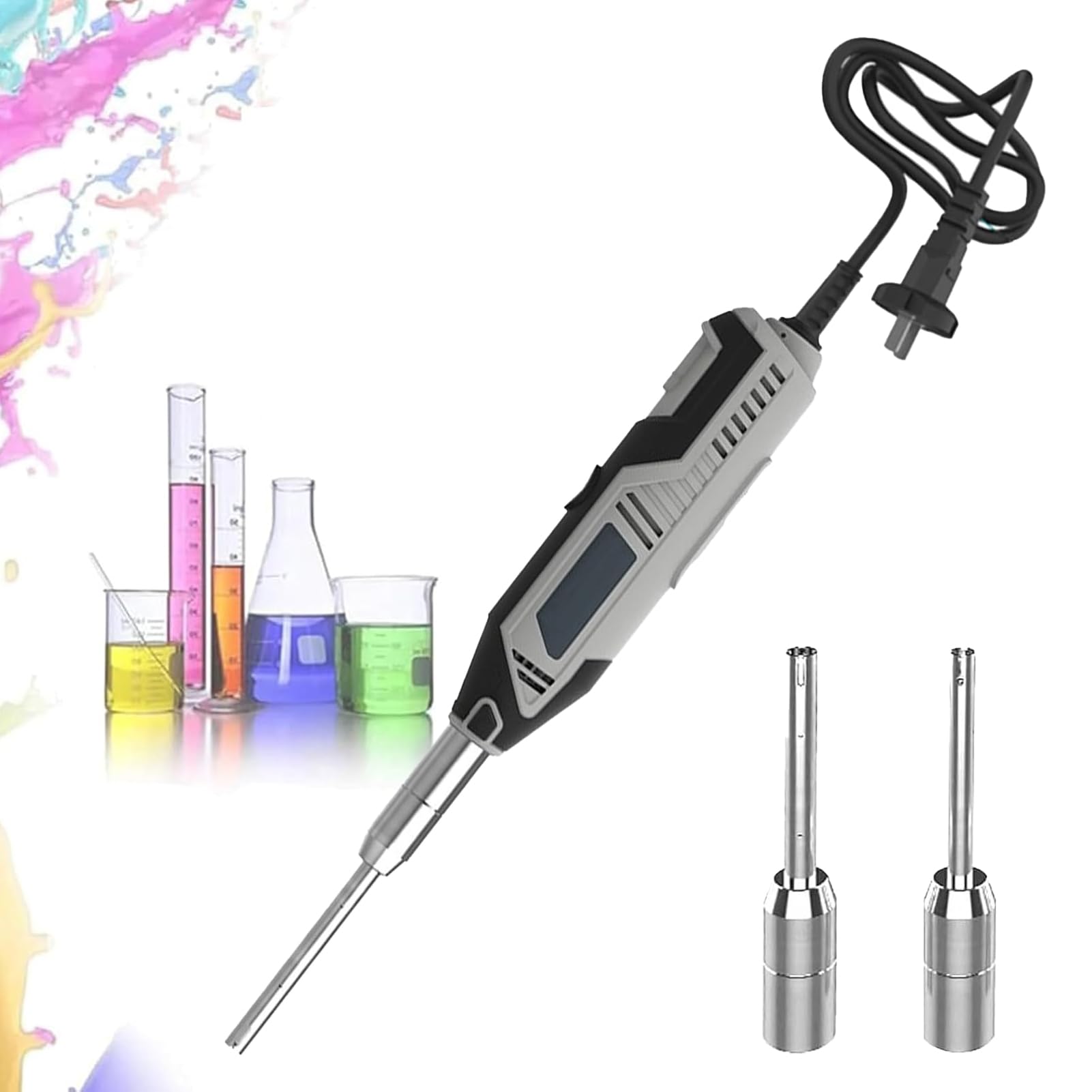 Homogeneizador De Tejido Celular De Laboratorio, Homogeneizador Dispersor PortáTil De Alta Velocidad, Capacidad De Procesamiento De 0,5 A 250 Ml, Con Cabezales De Trabajo De 6 Mm, 8 Mm Y 10 Mm