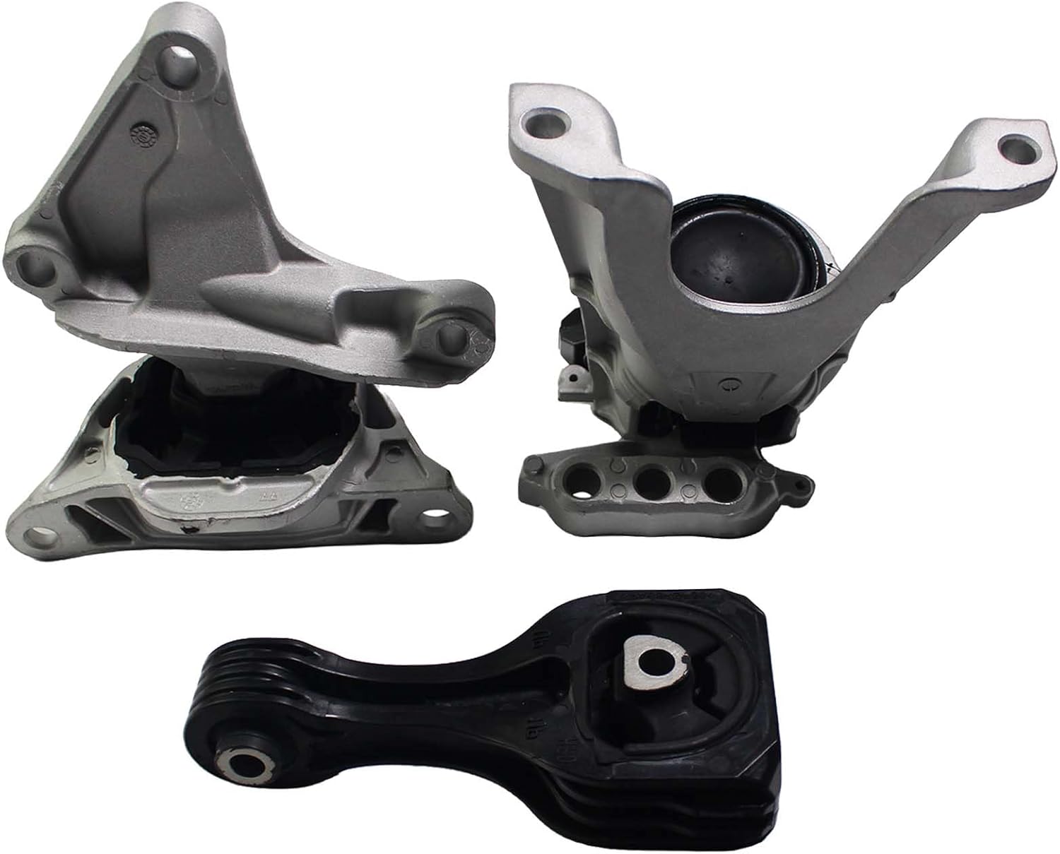 Complete Motor Mount & Auto Trans Mount Set Compatible with 2016-2021 Honda Civic 1.5L CVT Turbo Automatic Engine Mounts&Transmission 500820TEKM02, 50890TBAA82, 50850TBCA81
