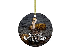 Biscayne National Park Pelican Christmas Ornament
