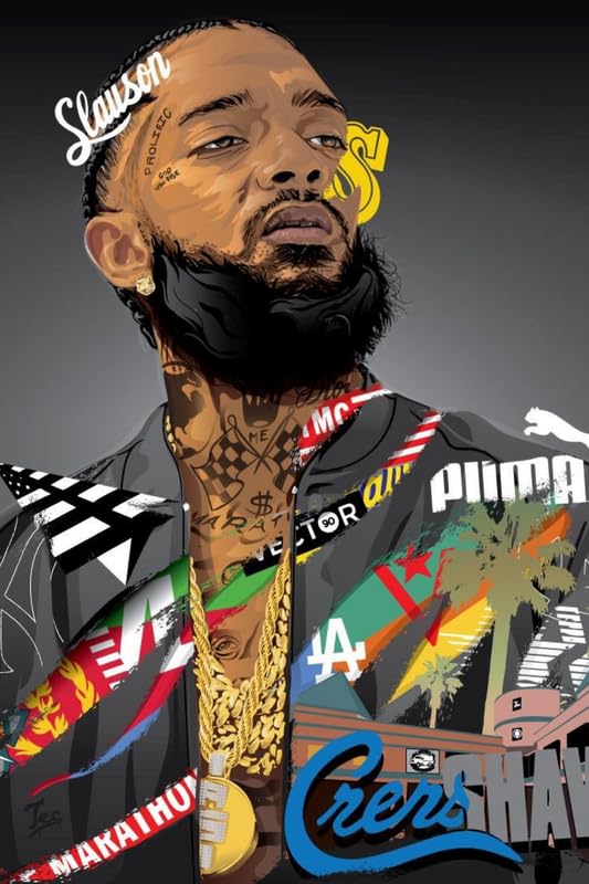 Poster of Nipsey Hussle, Nipsey Hussle for Room Wall Decoration, Unframed, Size - 12 X 18 Inches || VE ART 11514