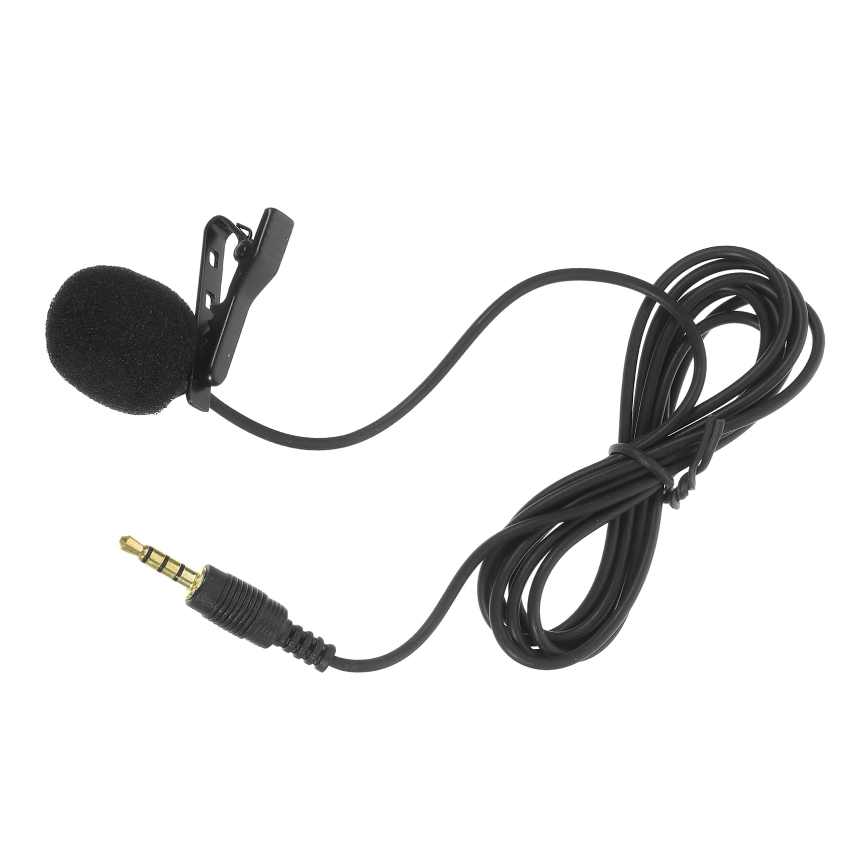 KICHOUSE 3.5mm Lapel Microphone Phone Recording Clip on Microphone for Video for Interviews