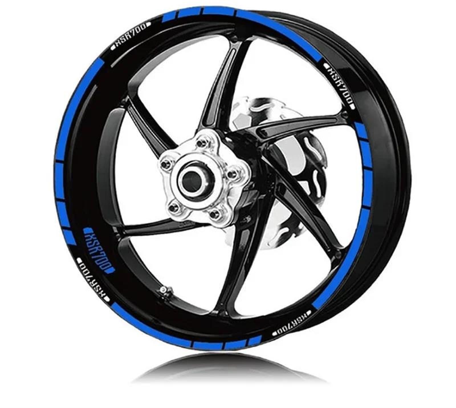 Motorcycle Wheel Decal Stickers Stripes Reflective Waterproof Kit for Yamaha XSR700 XSR900 XSR 700/900 Decorative(Color2)