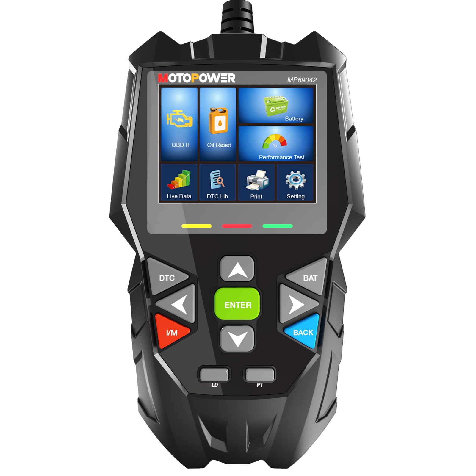 MOTOPOWER 4 in 1 Code Reader Car Diagnostic Scan Tool Oil Maintenance Reset Battery Test Performance Test with