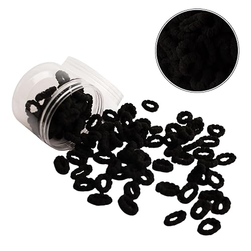 Miniatura 19 de Pack of 100 Pcs Multicolor Elastic Hair Bands for Baby Girl’s Thick Hair Elastic Ponytail Holders Non-Slip and Stretchy Hair Ties Small Seamless