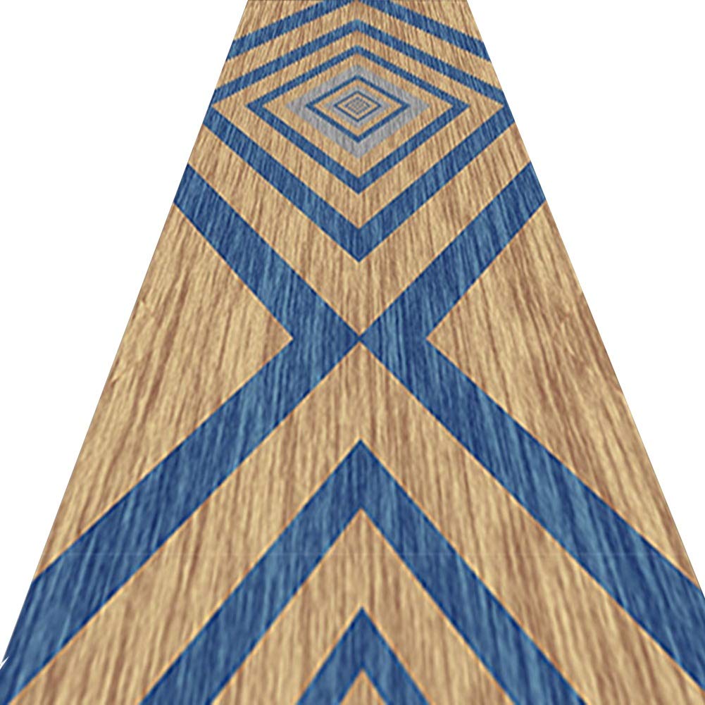 Tapis de passage d'allée moderne extra long lavable aux finitions soignées