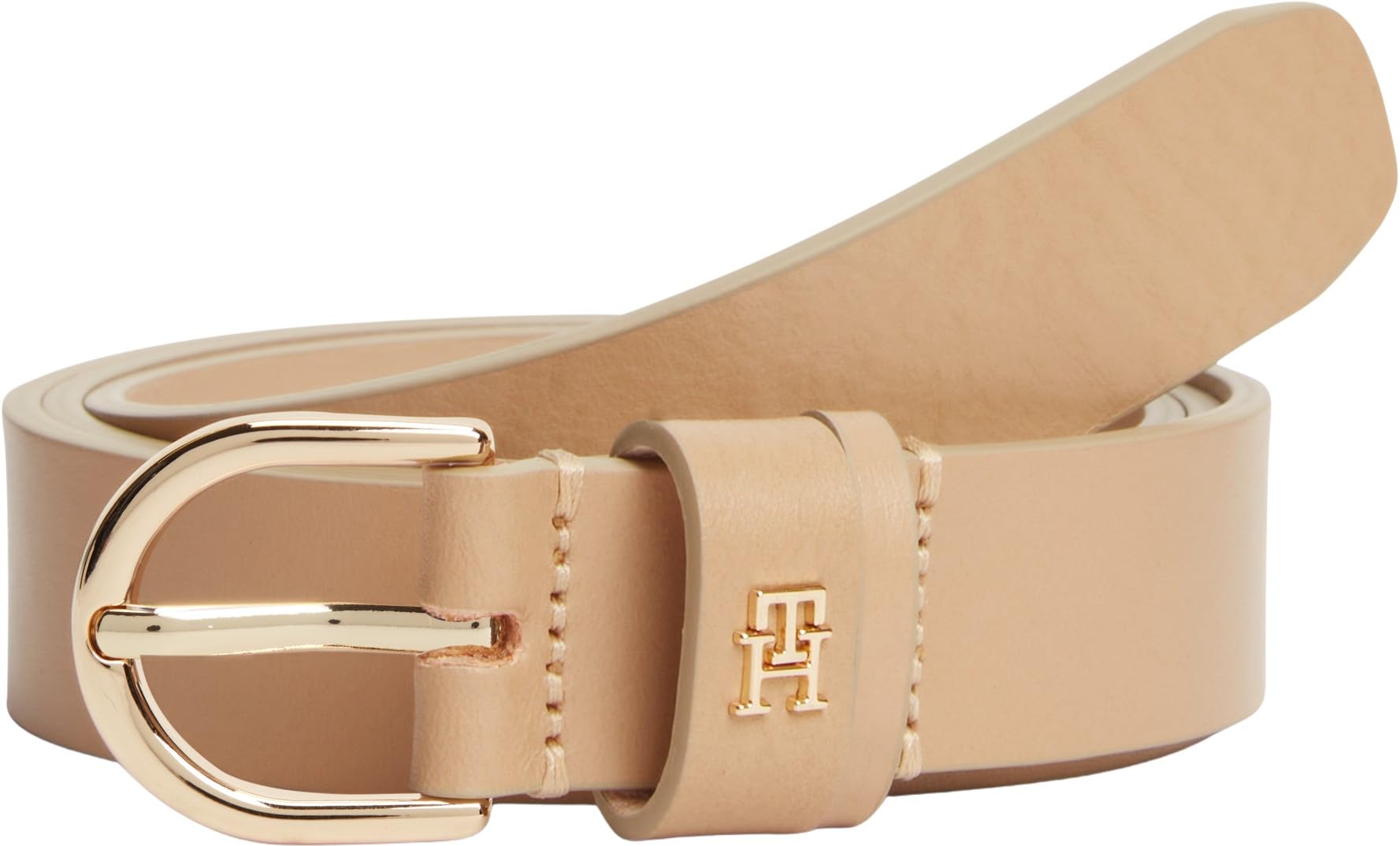 Tommy Hilfiger Women Essential Effortless 2.5 Aw0Aw16836 Adjustable Belt, KHAKI, 85