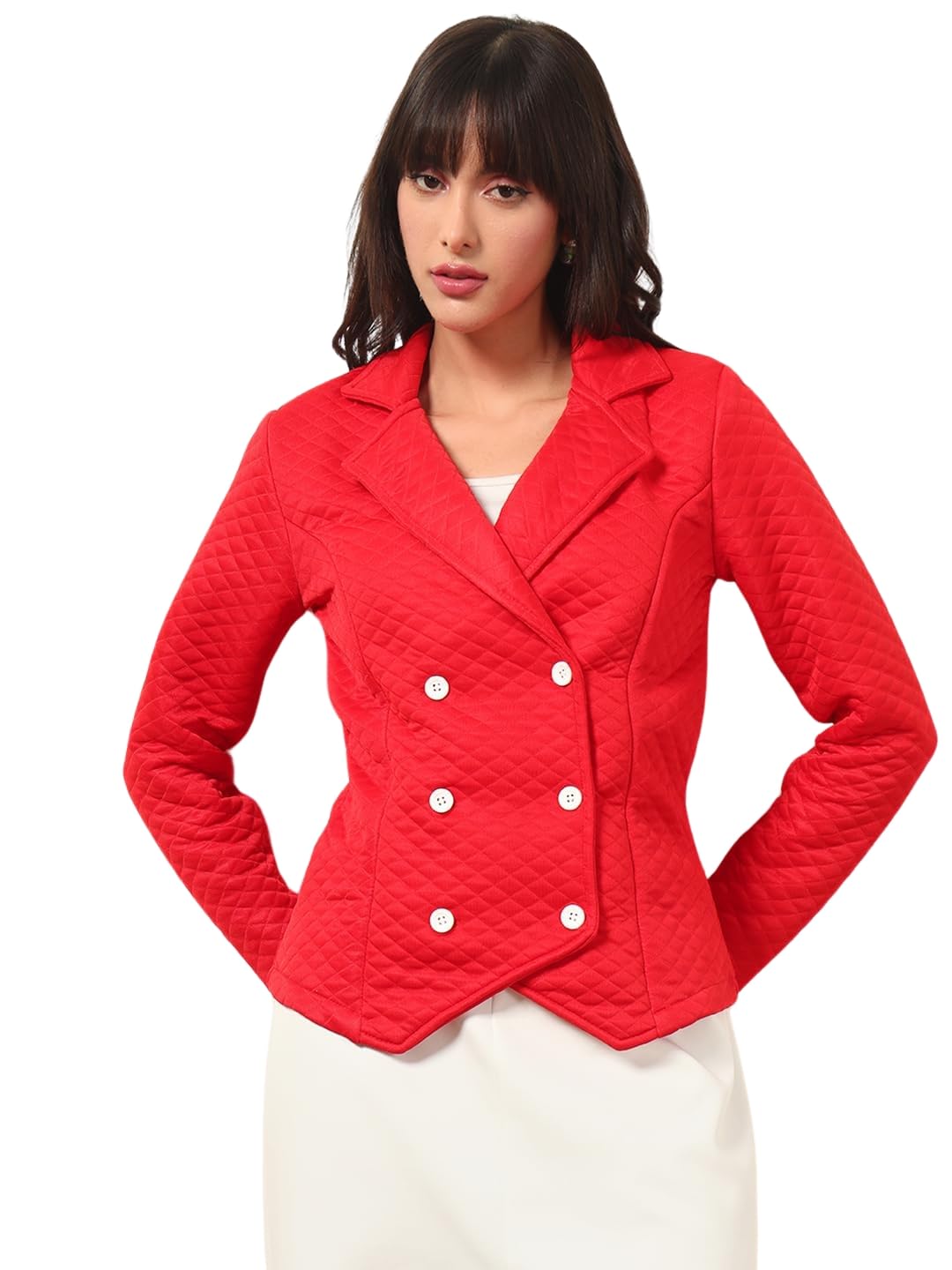 Women Elegant Red Blazer-image-18
