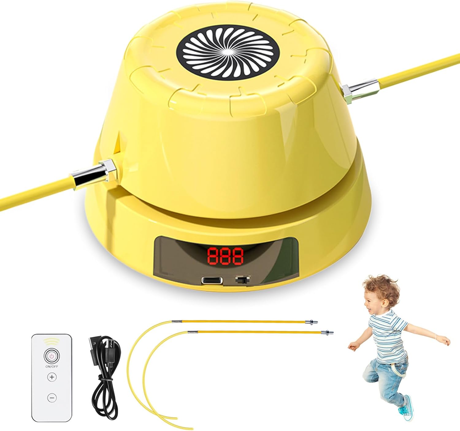 Vegena Smart Jump Rope Machine, Automatic Rope Skipping Machine with 10 Gears, Smart Rope
