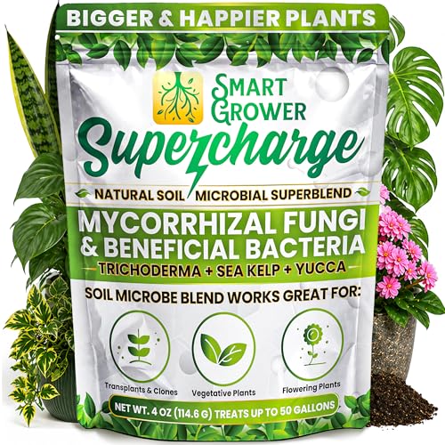 Mycorrhizal Fungi with Beneficial Bacteria, Trichoderma, Sea Kelp, Molasses, Yucca, Smart Grower...