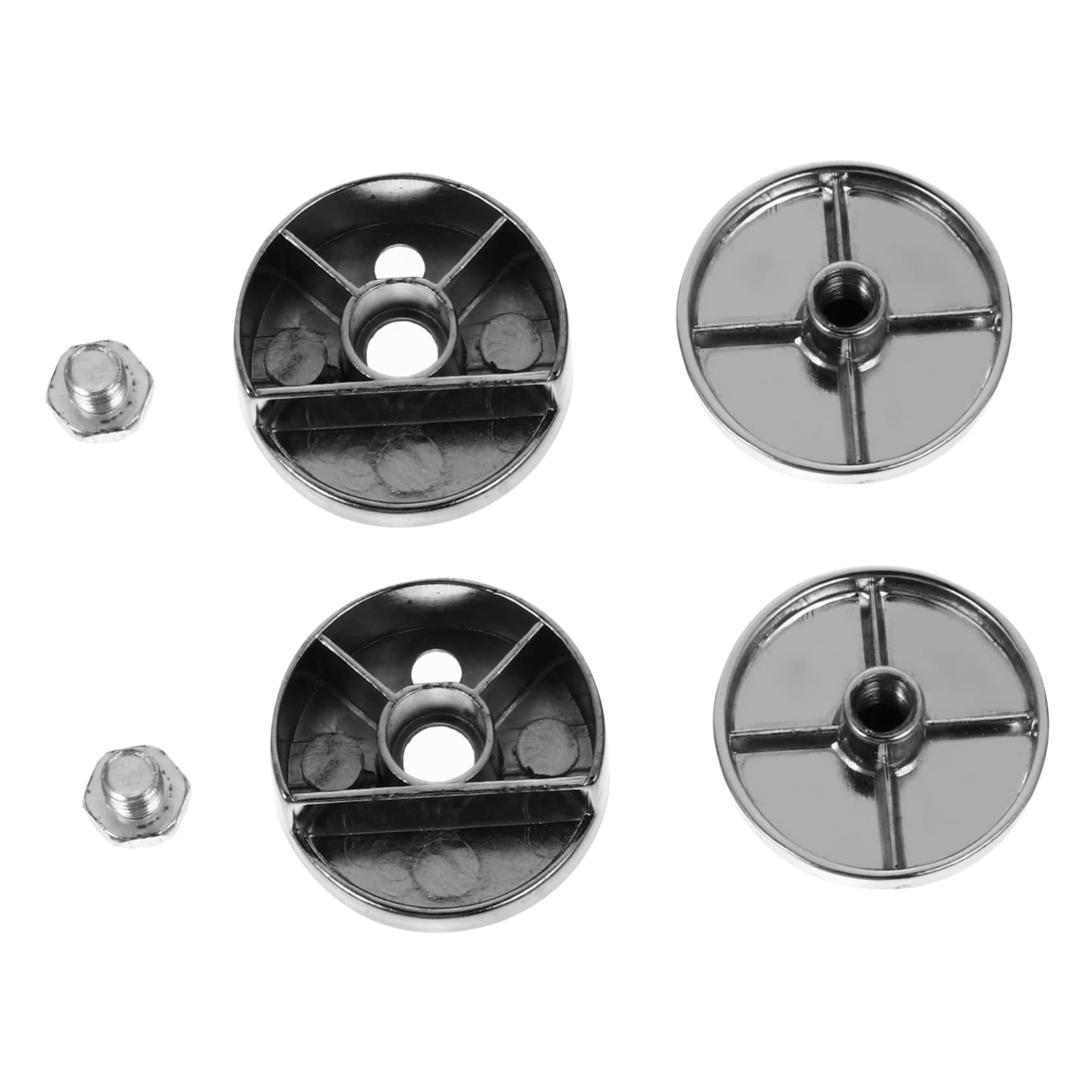 OSALADI 4pcs Mirror Clip Mirror Hanger Clips Mirror Fixing Clip Mirror Holder Clips Mirror Fixing Tool Mirror Clamp Holders Mirror Support Wall Clips Zinc Alloy Household Products Round