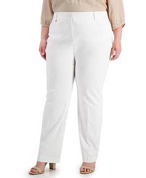Plus Petite Plus Size Tummy Control Curvy-Fit Pants