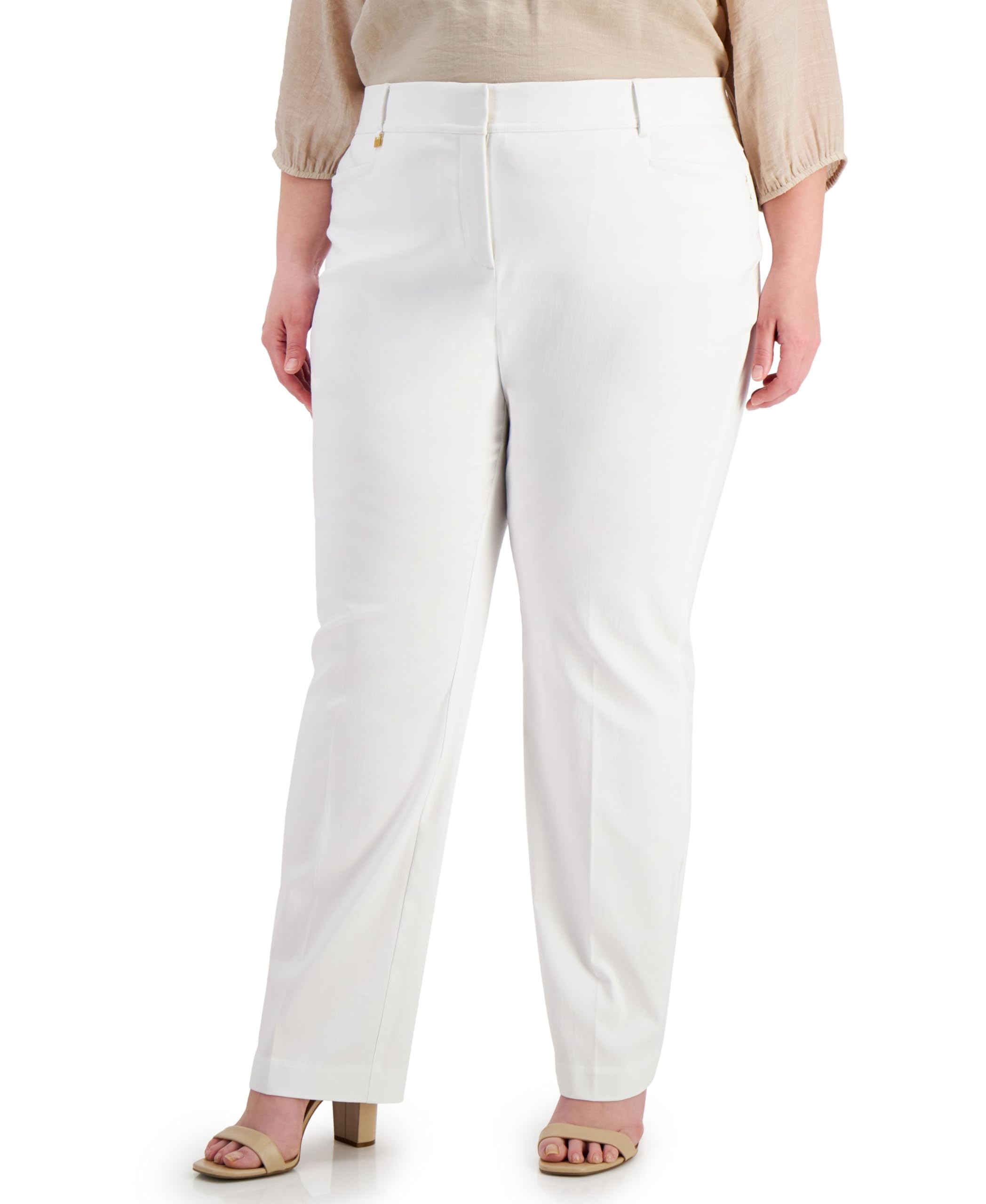 Plus Petite Plus Size Tummy Control Curvy-Fit Pants