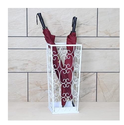 HYLYGFH Modern Metal Umbrella Stand Entryway nizer Space Saving Rack with Decorative Design Indoor Freestanding Holder for Canes Walking Sticks and Umbrellas