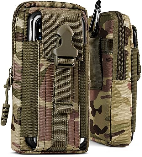 Étui de survie Xiaomi Redmi Note 12S sac banane en nylon avec support ceinture camo vert