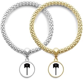 DIYthinker Black Display Screen Cable Plug Lover Bracelet Bangle Pendant Jewelry Couple Chain Gift