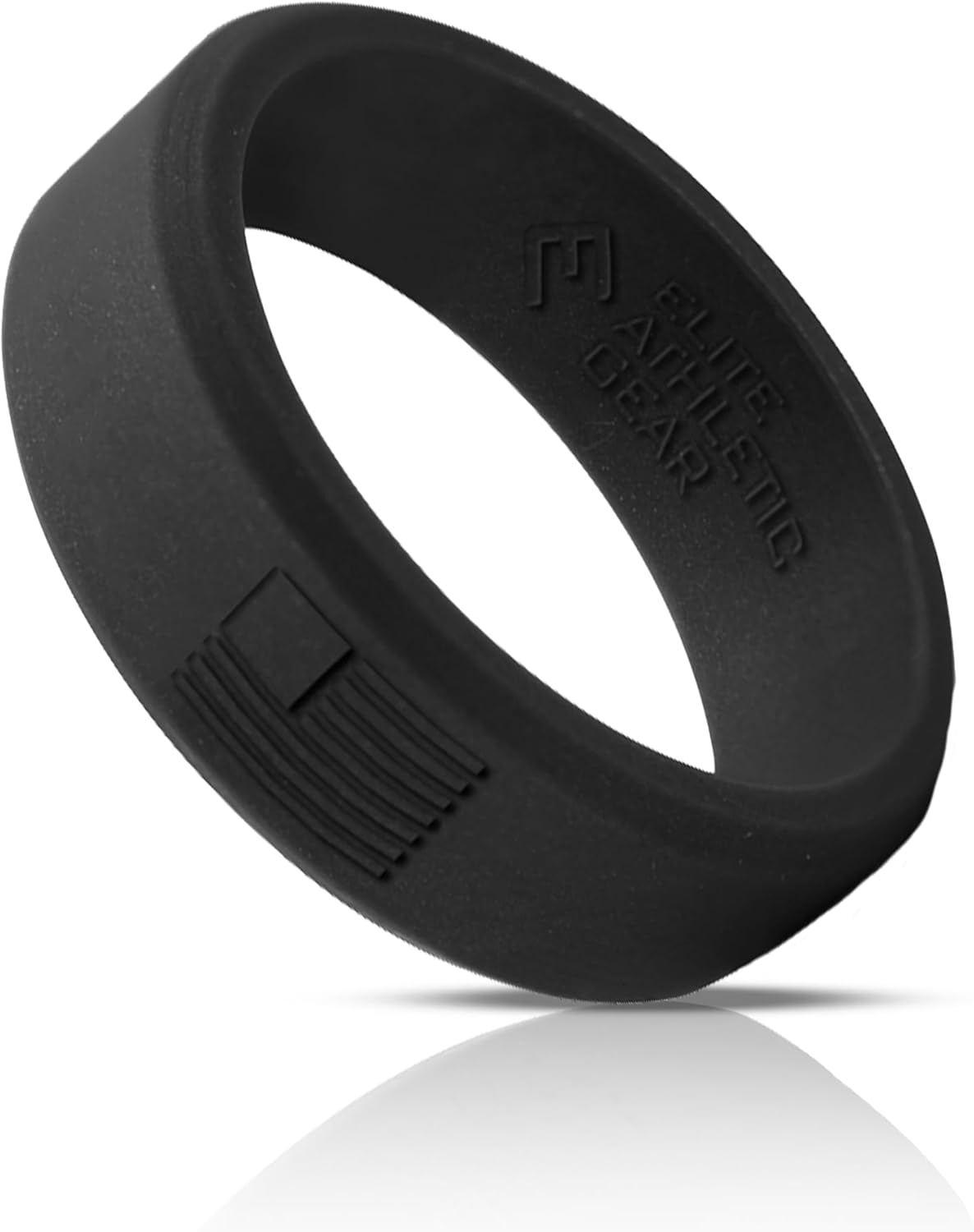 Elite Athletic Gear Silicone Ring for Active Lifestyles, 8mm Wide, Beveled Edge, Comfortable and Durable