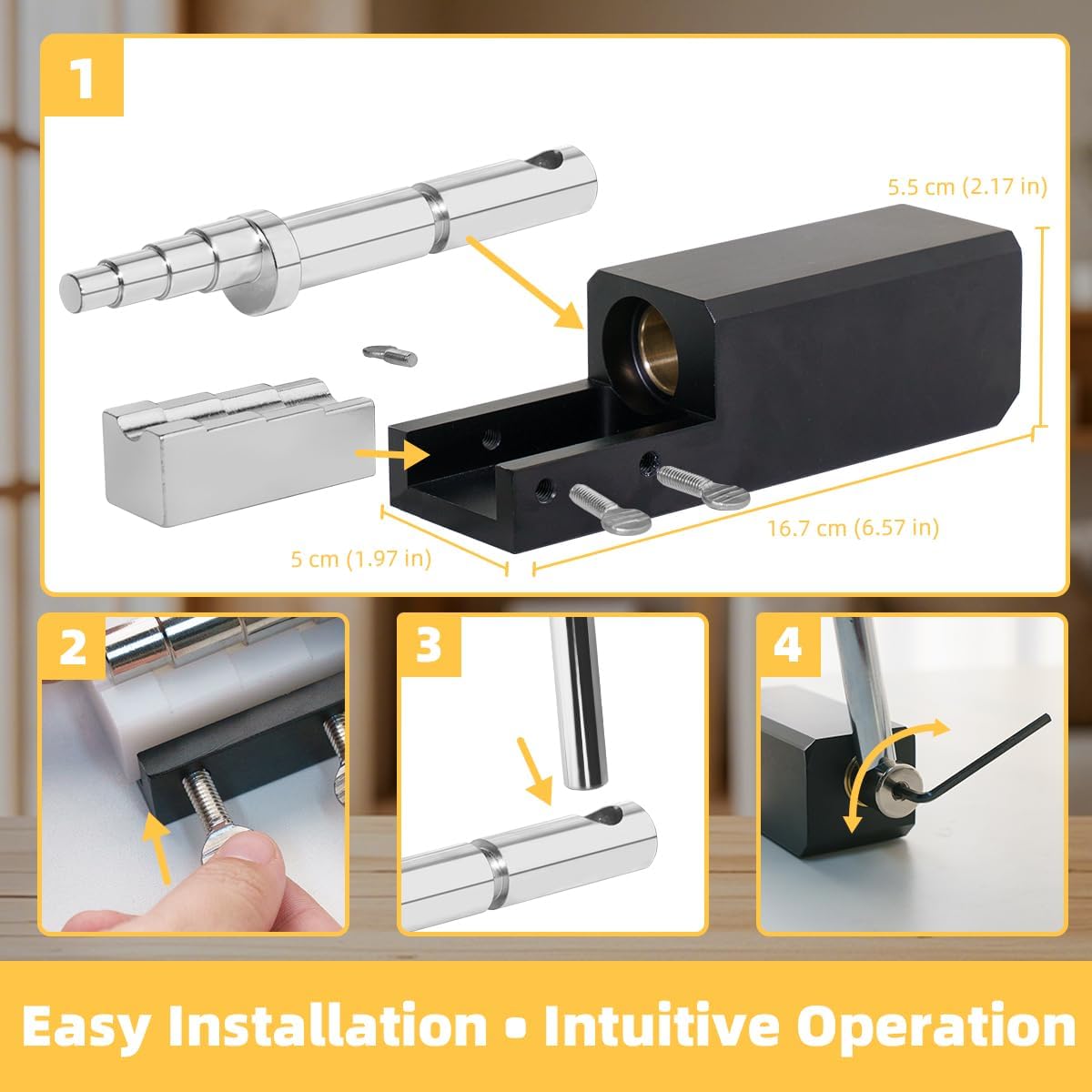 GEMKIT Ring Bender Tool - Dual-Mold (Steel & Nylon) with 4 Sizes, Professional Jewelry Making Tool for Gold Silver Brass Copper HH-BT01