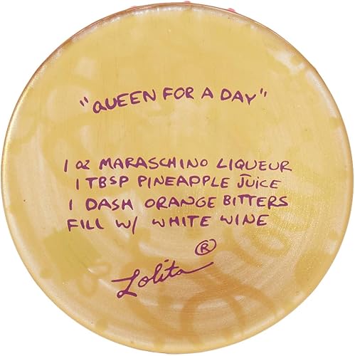Miniatura 3 de Designs by Lolita "Queen For a Day" Copa de vino artesanal pintada a mano, 15 oz.