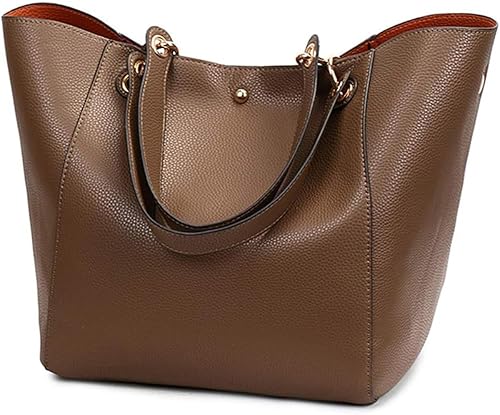 Bolso de trabajo de diseño de gran capacidad, bolso de hombro de cuero genuino para mujer, caja de regalo