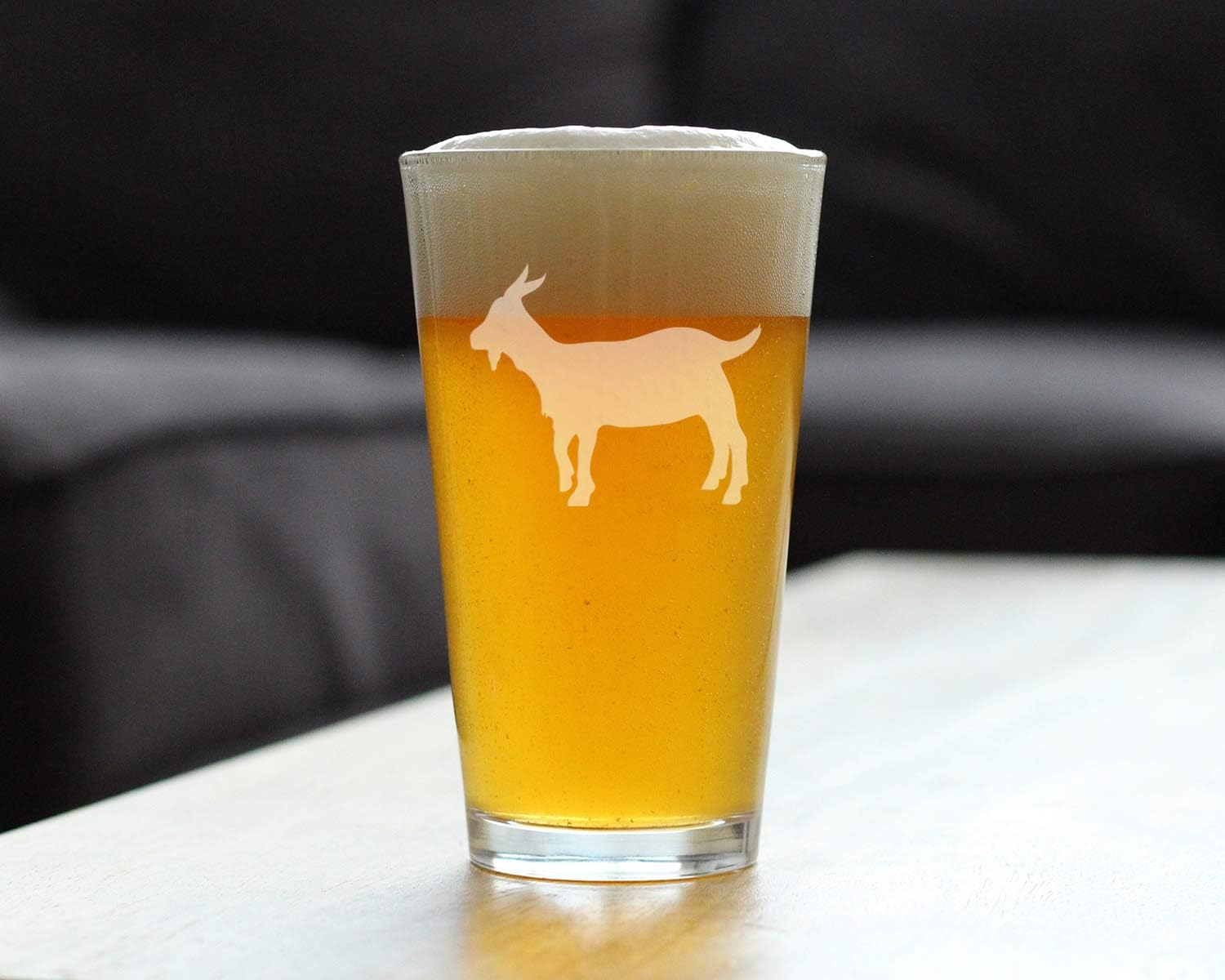 Goat Pint Glass for Beer - Funny Unique Farm Animal Themed Decor and Gifts for Goat Lovers - 16 oz - Image 2
