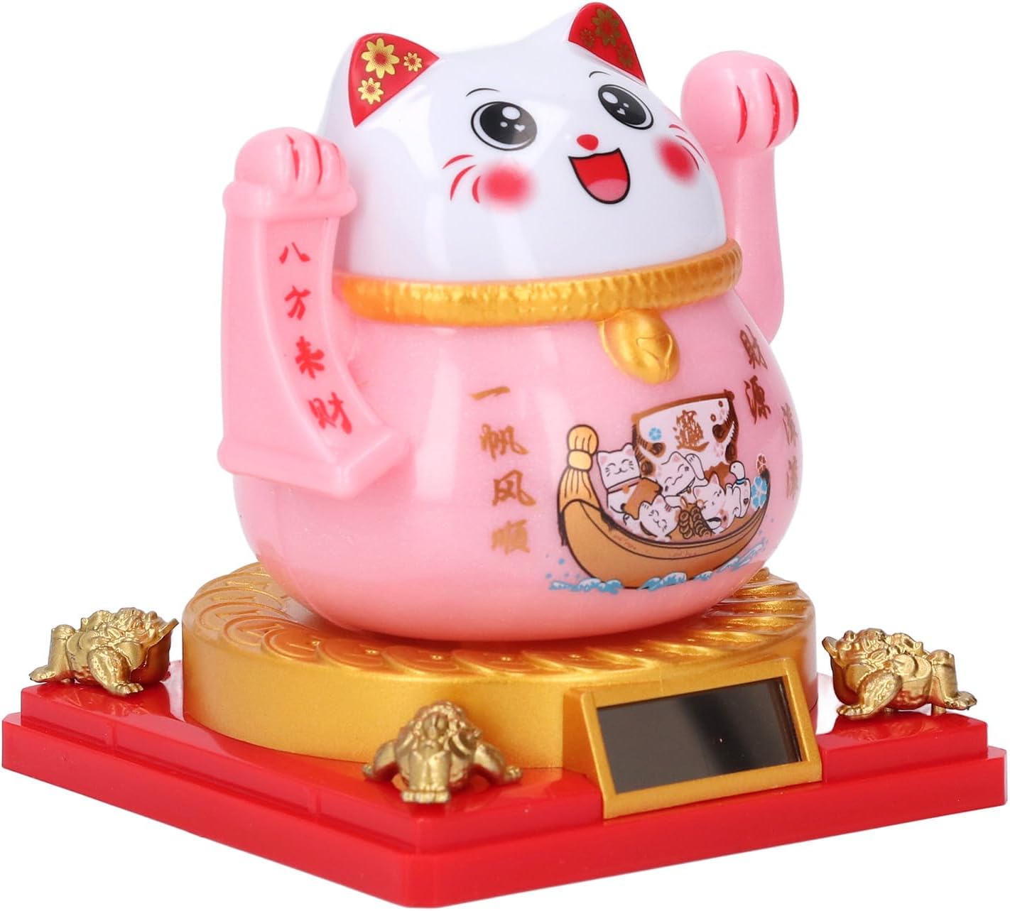 Solar Waving Cat, Solar Powered Lucky Money Cat for Home Office