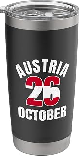 Austria 26 October Austrian National Day Apparel Stainless Steel Insulated Tumbler