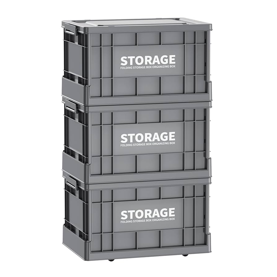 収納ボックス 折りたたみ式 大容量 コンテナボックス 蓋付き キャスター付き Amazon｜収納ボックス 折りたたみ式 大容量 コンテナボックス 蓋