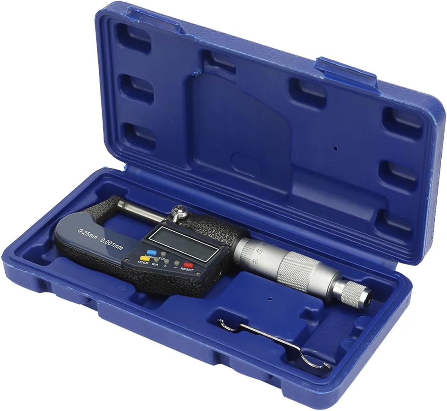 Measure Tool 0-25mm Electronic Digital Micrometer 0.001mm Thickness Gauge and Wrench Set Digital Micrometer Outside Micrometer