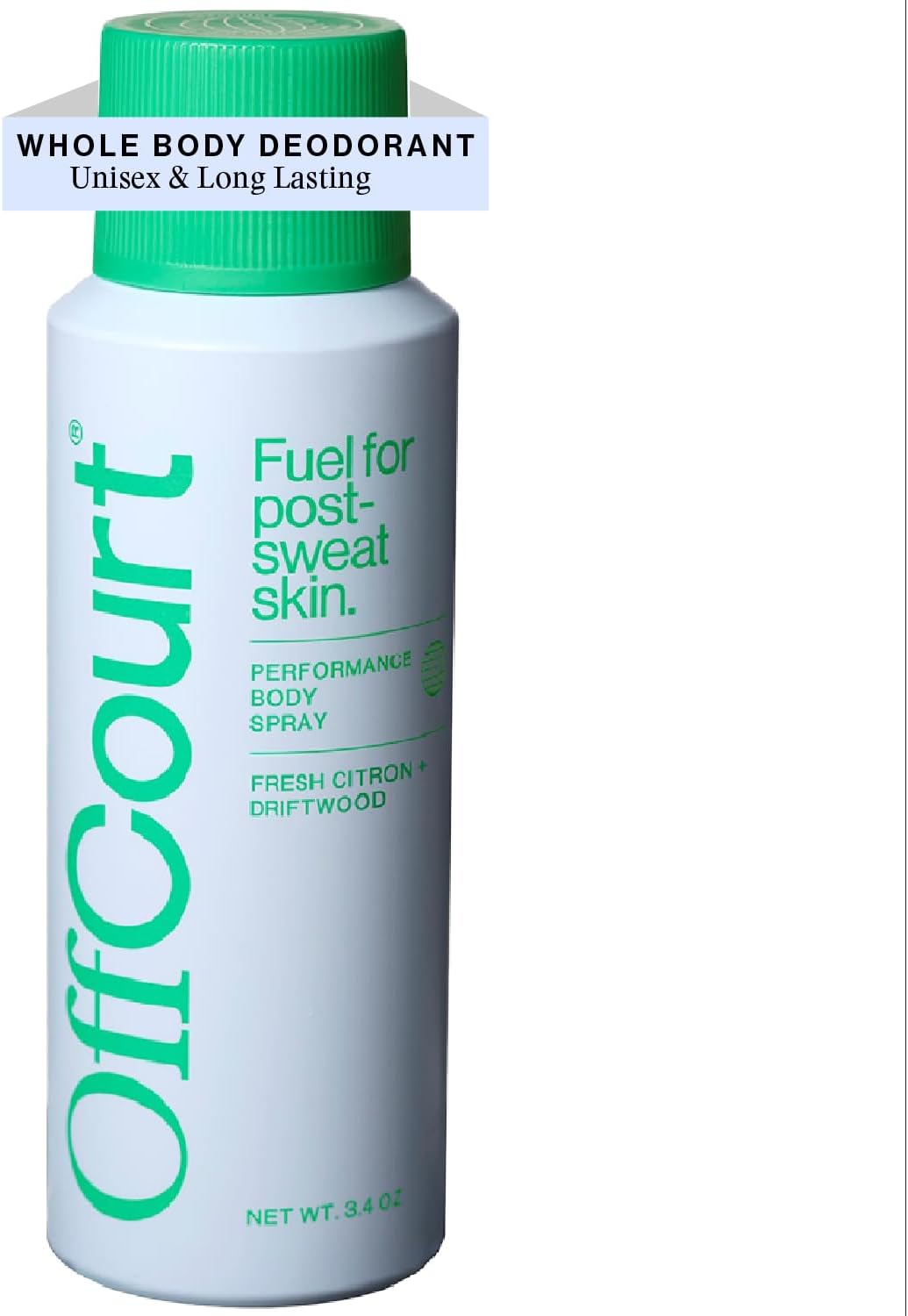 Natuurlijke lichaamsspray voor mannen, prebiotische deodoriserende bodyspray voor heren, aluminiumvrije spray-deodorant voor het hele lichaam met lichte, frisse citrus- en drijfhoutgeur, 1