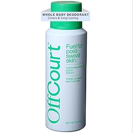 OffCourt Natural Body Spray for Men - Prebiotic Deodorizing Spray with Citrus and Driftwood Scent, 3.4 Ounce