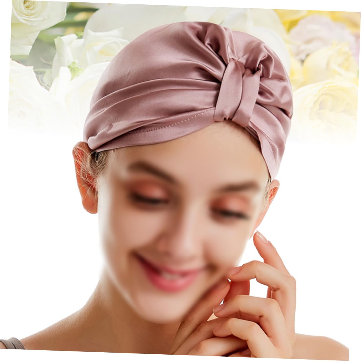 Healvian 2stücke Seidenhaube Für Schnelles Trocknen Von Haaren Robuste Bequeme Und Absorbierende Haarturban Für Zuhause Fitnessstudio Und Reisen Gummi Rot