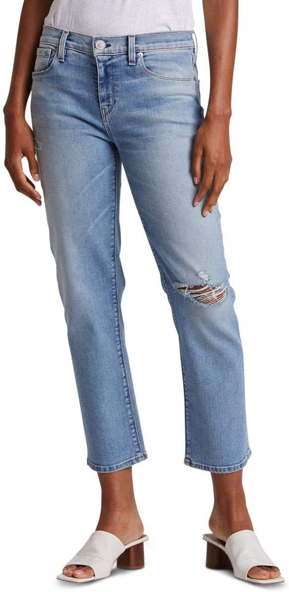 Hudson Women's Nico Mid-Rise Straight Leg Crop Jean