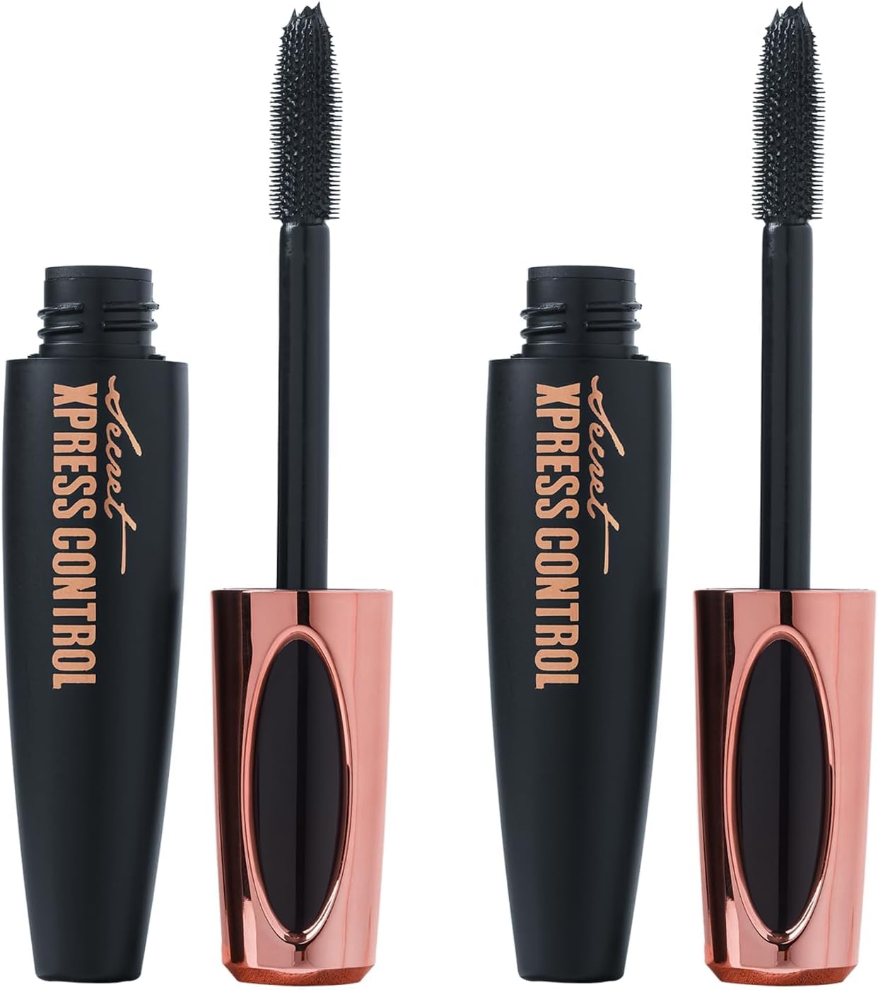 4D Silk Fiber Lash Mascara, Lengthening and Thick, Long Lasting, Waterproof & Smudge-Proof, All Day Exquisitely Full, Long, Thick, Smudge-Proof Eyelashes (2 Pack)