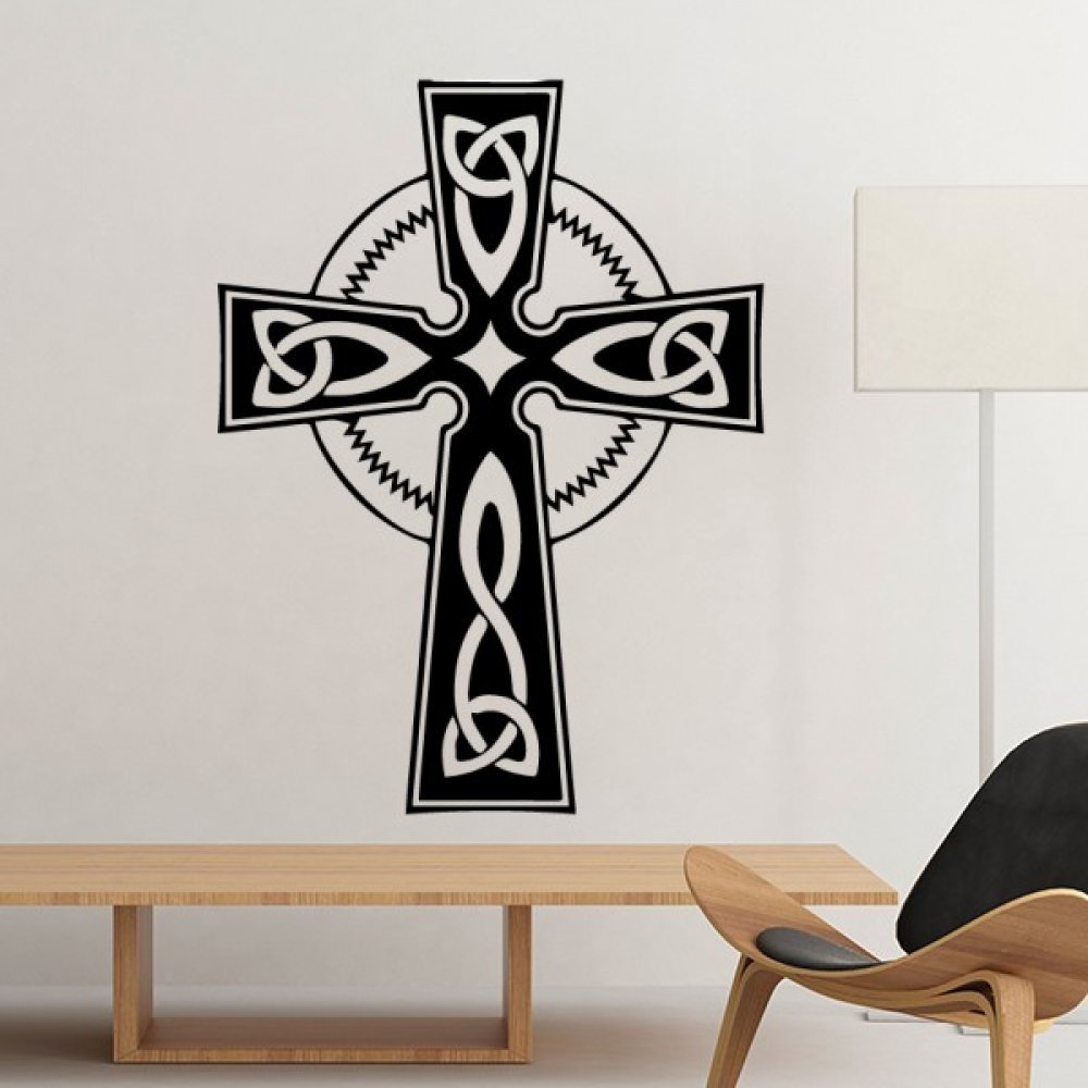 Autocollant amovible Sainte-Croix adhésif mural repositionnable sans trace
