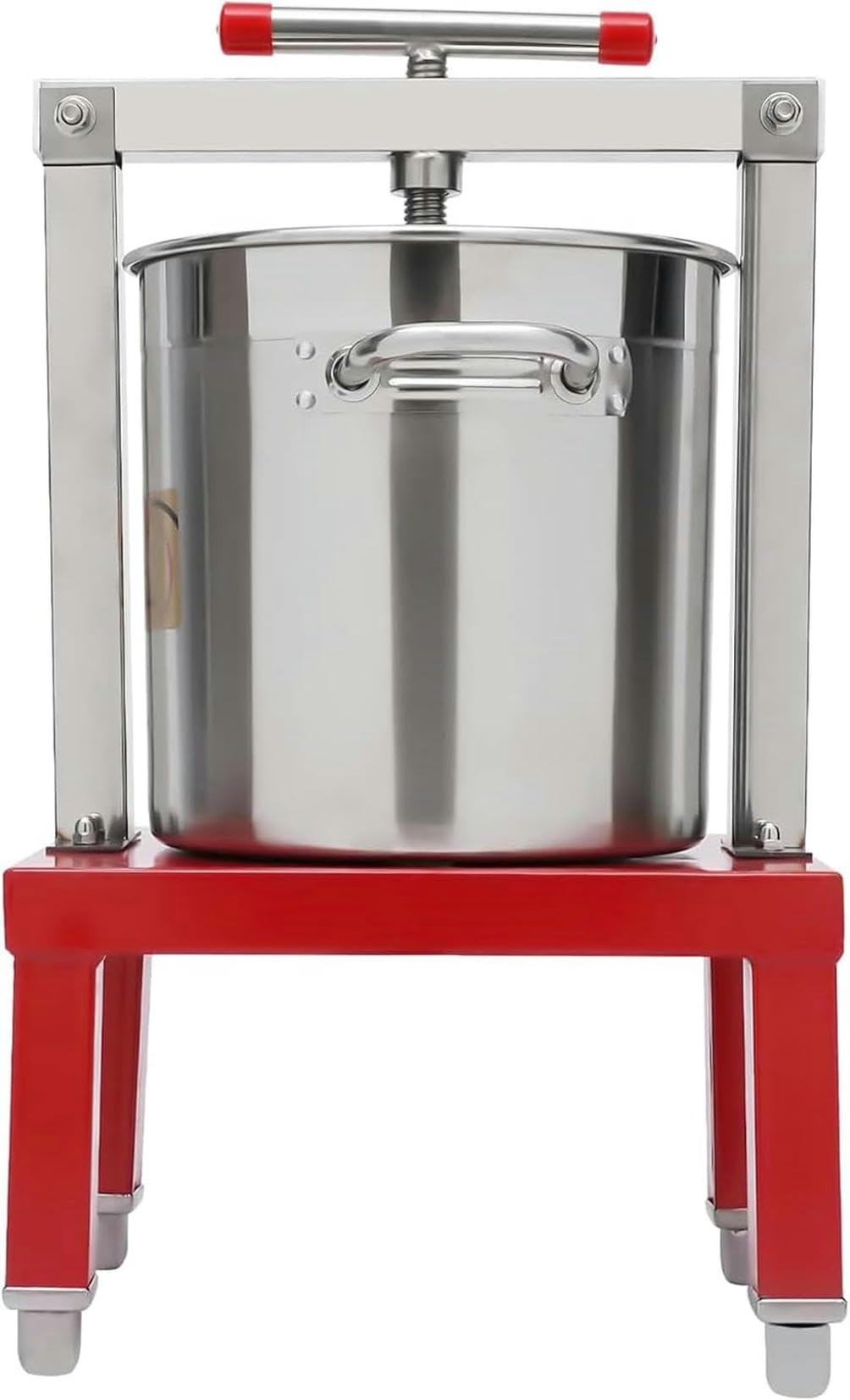 Prensador Manual de Miel y Frutas de 13L, Extractor de Cera de Abejas, máquina de Apicultura y Extractor de Prensa de Sidra, Vino, UVA y Manzana para Hacer Jugo de Vino con Barril y Barril~/