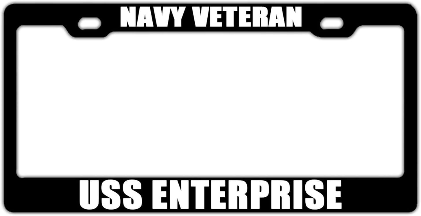 B.Fighting Navy Veteran USS Enterprise Black Personalized