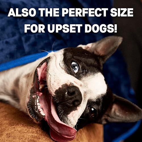 Miniatura 7 de My Blanket for Kids - Manta sensorial con peso de 5 libras con cuentas de vidrio y puntos minky, 36 x 48 pulgadas, reversible, de algodón, suave y