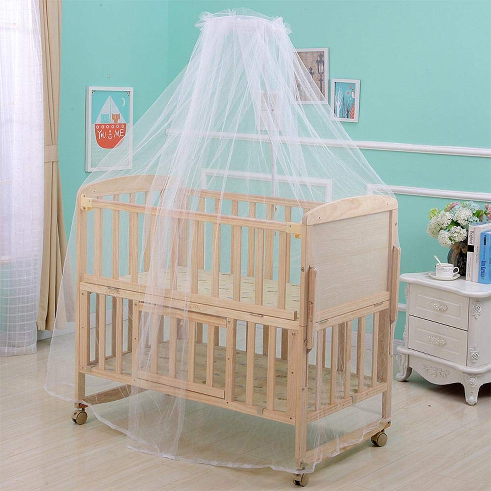 Wowobjects® Baby Crib Tent Safety Crib Canopy Cover Pop up Mosquito Net for Kids | Soft Light Mesh for Infants & Toddlers (White)-picture-15