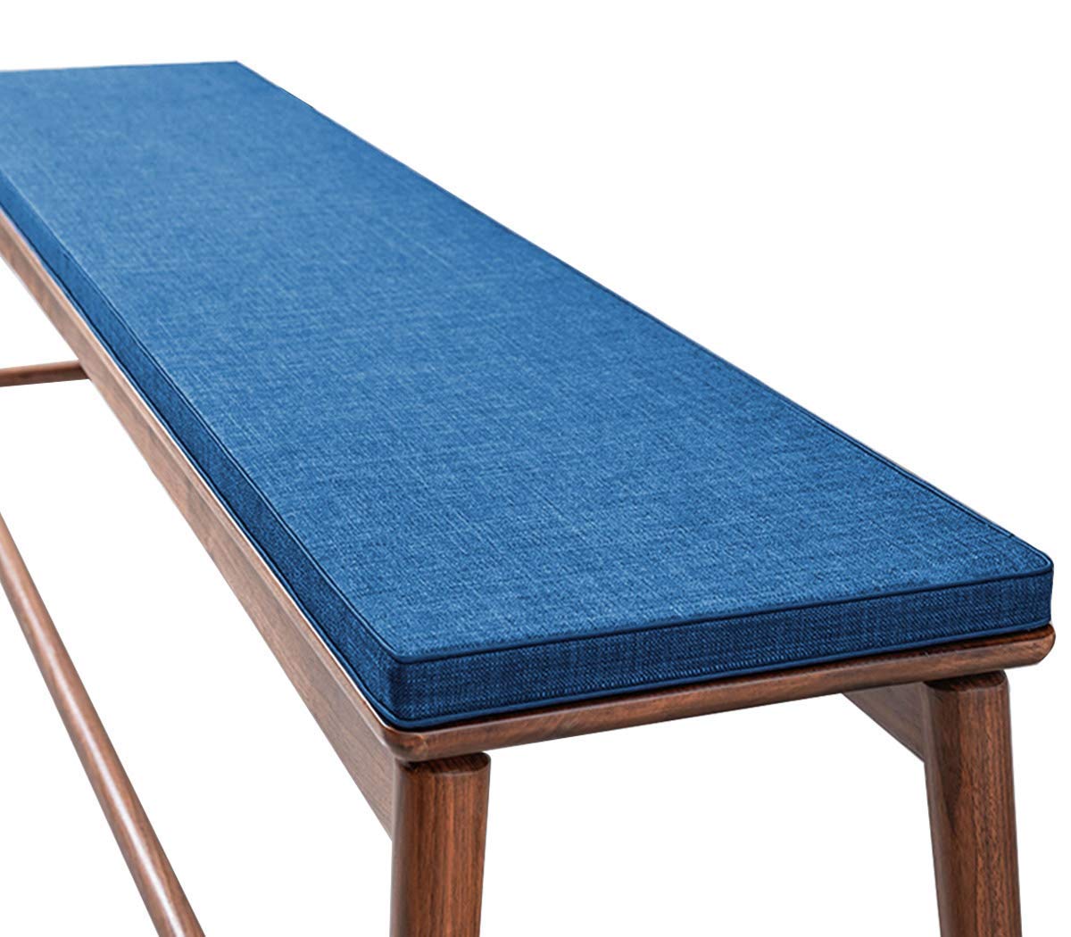 Coussin de banc de jardin bleu au design élégant et finitions soignées