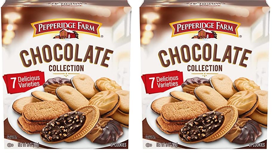 Chocolate Collection, 7 Cookie Varieties, 13-oz Box (Pack of 2)