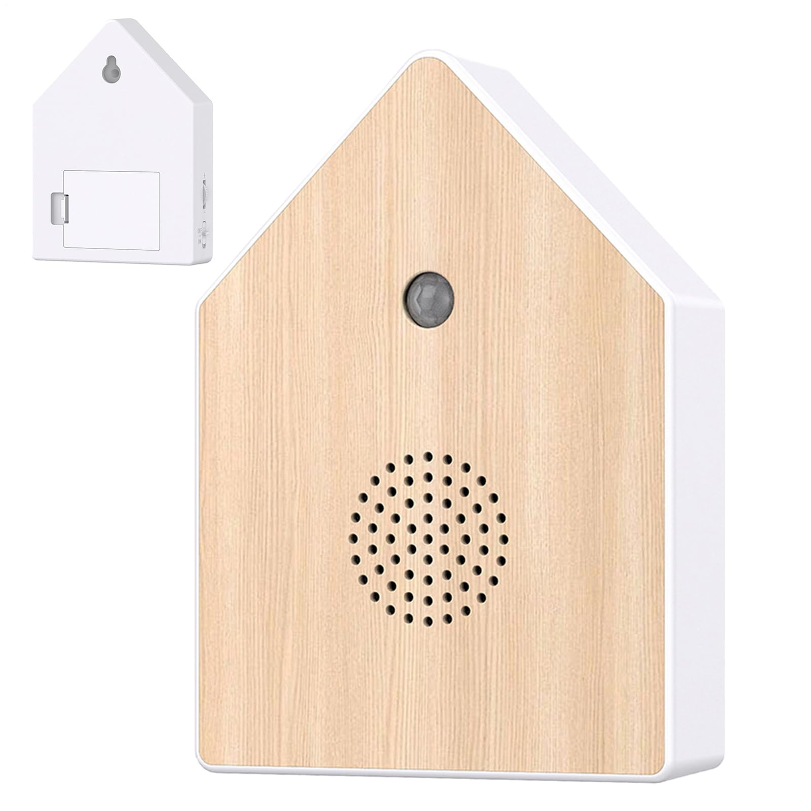 Bird Chirping Sound Box 11x15.2 Cm ABS Bird Singing Speaker with Motion Sensor Compact Spatial Design Birds Chirping Sound Machine Motion-Activated for Workplace Relaxation Home Decor