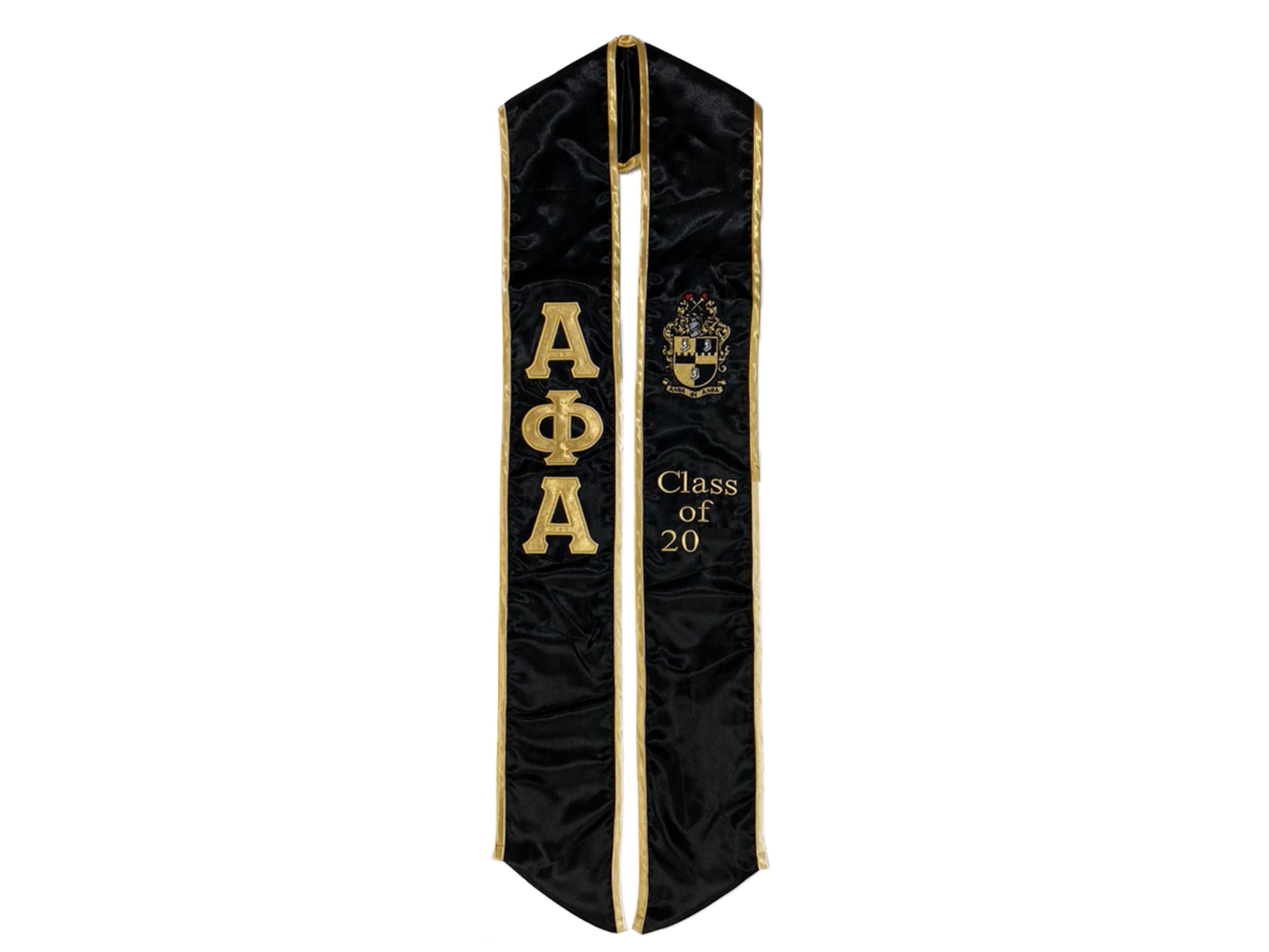 Compatible for Alpha Phi Alpha Graduation Sash Stole